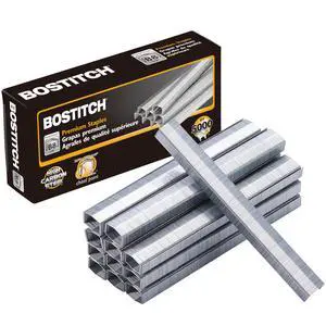 Bostitch Office B8 PowerCrown 0.25 Inch Staples, Pack of 5,000 Staples (STCRP21151/4), Silver Bostitch Office B8 PowerCrown 0.25 Inch Staples, Pack of 5,000 Staples (STCRP21151/4), Silver