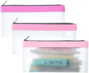 Mr. Pen- Clear Pencil Pouch, 8.50"x4.25", 3 Pack, Durable TPU Material Mr. Pen- Clear Pencil Pouch, 8.50"x4.25", 3 Pack, Durable TPU Material