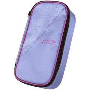 Five Star Pencil Pouch, Pen Case, High-Capacity Zipper Pouch, Storage Organizer for School Supplies Earbuds Chargers Cables Makeup, Lilac/Berry (500211F-ECM) Five Star Pencil Pouch, Pen Case, High-Capacity Zipper Pouch, Storage Organizer for School Supplies Earbuds Chargers Cables Makeup, Lilac/Berry (500211F-ECM)