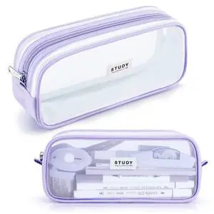 KALIDI Grid Mesh Pencil Case Large Capacity Pencil Case Big Pencil Pouch With Zipper Simple Stationery Bag Aesthetic Pen Bag for School Teen Girl Boy Multi-Purpose bag for office Men Women (Purple) KALIDI Grid Mesh Pencil Case Large Capacity Pencil Case Big Pencil Pouch With Zipper Simple Stationery Bag Aesthetic Pen Bag for School Teen Girl Boy Multi-Purpose bag for office Men Women (Purple)