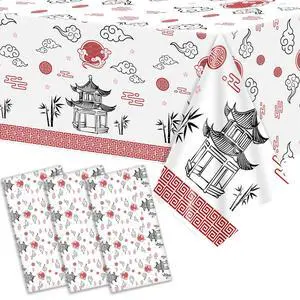 party greeting Hibachi Table Covers 3 Pack Japanese Disposable Plastic Tablecloth 54x108 Inch Chinese Decorations Cultural Tableware Spring Festival Plastic Table Cover for New Year Asian PartyWhite party greeting Hibachi Table Covers 3 Pack Japanese Disposable Plastic Tablecloth 54x108 Inch Chinese Decorations Cultural Tableware Spring Festival Plastic Table Cover for New Year Asian PartyWhite