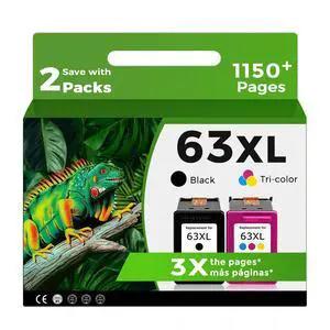 Relcolor 63XL Ink Cartridges Replacement for HP 63 XL Black Color Combo Pack for HP63 HP63XL for 4650 3830 5255 4520 5258 3630 4652 4655 5200 4512 3632 5252 2132 1112 3631 2130 4510 3634 3833 Printer Relcolor 63XL Ink Cartridges Replacement for HP 63 XL Black Color Combo Pack for HP63 HP63XL for 4650 3830 5255 4520 5258 3630 4652 4655 5200 4512 3632 5252 2132 1112 3631 2130 4510 3634 3833 Printer