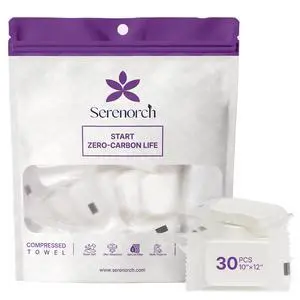 Serenorch Large Compressed Towel Tablets, 30 Count Serenorch Large Compressed Towel Tablets, 30 Count