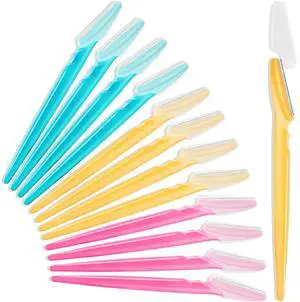 HFATMOS Eyebrow Razor, Face Razors for Women Men Multipurpose Exfoliating Face Shaver Facial Hair Removal Tools Eyebrow Trimmer with Protective Cover 12 Pcs HFATMOS Eyebrow Razor, Face Razors for Women Men Multipurpose Exfoliating Face Shaver Facial Hair Removal Tools Eyebrow Trimmer with Protective Cover 12 Pcs