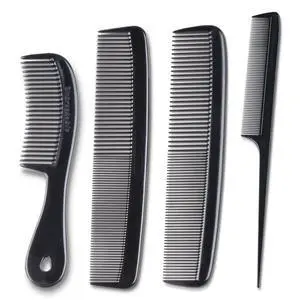 Mars Wellness 4 Piece Professional Comb Set Black - USA MADE - Fine Pro Tail Combs, Dresser Hair Comb Styling Comb - Premium Grade for Men and Women - Parting Teasing and Styling Mars Wellness 4 Piece Professional Comb Set Black - USA MADE - Fine Pro Tail Combs, Dresser Hair Comb Styling Comb - Premium Grade for Men and Women - Parting Teasing and Styling