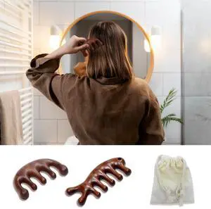 2 Pack Wooden Scalp Massage Comb, Sandalwood Scalp Massager Comb Wood, Head Wooden Brush Gua Sha for Women Men - Classic 2 Pack Wooden Scalp Massage Comb, Sandalwood Scalp Massager Comb Wood, Head Wooden Brush Gua Sha for Women Men - Classic