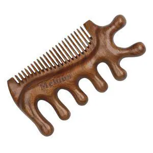 Melous 4 in 1 Sandalwood Gua Sha Massager, Scraping Massage Comb, Meridians Tool for Hair, Face, Eye Neck Body Massage Melous 4 in 1 Sandalwood Gua Sha Massager, Scraping Massage Comb, Meridians Tool for Hair, Face, Eye Neck Body Massage