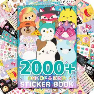 Horizon Group USA Sticker Book with Large and Small Sizes, Kids Stationary for Water Bottle, Notebooks, and Party Favors, Squishmallows Horizon Group USA Sticker Book with Large and Small Sizes, Kids Stationary for Water Bottle, Notebooks, and Party Favors, Squishmallows