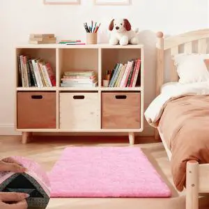 Ehayx Pink Rug for Bedroom, 2x3 Fluffy Area Rugs for Living Room, Small Fuzzy Shag Soft Carpet with 4 Non-Slip Adhesive Strips for Kids Boys and Girls Nursery Dorm Room Home Decor (2ft X 3ft) Ehayx Pink Rug for Bedroom, 2x3 Fluffy Area Rugs for Living Room, Small Fuzzy Shag Soft Carpet with 4 Non-Slip Adhesive Strips for Kids Boys and Girls Nursery Dorm Room Home Decor (2ft X 3ft)