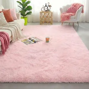 Light Pink Area Rugs for Bedroom Girls, Living Room Decor, Fluffy Fuzzy Plush Shag Rug 4x6 for Kids Room, Soft Cute Aesthetic Floor Fur Carpet for Baby, Toddler, Teen, Nursery, Preppy Dorm, Playroom Light Pink Area Rugs for Bedroom Girls, Living Room Decor, Fluffy Fuzzy Plush Shag Rug 4x6 for Kids Room, Soft Cute Aesthetic Floor Fur Carpet for Baby, Toddler, Teen, Nursery, Preppy Dorm, Playroom