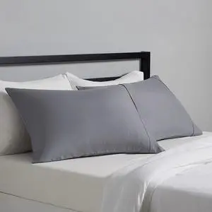 Standard Pillowcases Set of 2 - Lightweight, Super Soft Easy Care Microfiber, Dark Gray, 30" L x 20" W, Pillows Not Included Standard Pillowcases Set of 2 - Lightweight, Super Soft Easy Care Microfiber, Dark Gray, 30" L x 20" W, Pillows Not Included