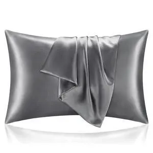 BEDELITE Satin Pillowcase for Hair and Skin, Super Soft and Cooling Similar to Silk Pillow Cases 2 Pack with Envelope Closure, Gift for Women Men(20"x30" Queen Size, Dark Grey) BEDELITE Satin Pillowcase for Hair and Skin, Super Soft and Cooling Similar to Silk Pillow Cases 2 Pack with Envelope Closure, Gift for Women Men(20"x30" Queen Size, Dark Grey)