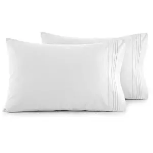 Elegant Comfort Luxury Ultra-Soft 2-Piece Pillowcase Set - 1500 Premium Hotel Quality Microfiber Double Brushed - Wrinkle Resistant, King Size, White Elegant Comfort Luxury Ultra-Soft 2-Piece Pillowcase Set - 1500 Premium Hotel Quality Microfiber Double Brushed - Wrinkle Resistant, King Size, White