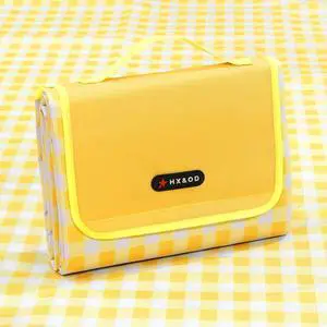 HX&OD Picnic Blanket Outdoor Extra Large Picnic Mat 80"X60" Camping Blanket Beach Blanket Foldable Waterproof Sand Mat Hiking Travel Family Concerts(Yellow) HX&OD Picnic Blanket Outdoor Extra Large Picnic Mat 80"X60" Camping Blanket Beach Blanket Foldable Waterproof Sand Mat Hiking Travel Family Concerts(Yellow)