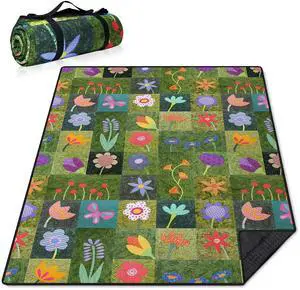Supfitness Extra Large Picnic Blankets Waterproof Foldable (60 "x 80") Beach Blanket Waterproof Sandproof,3-Layer Thicking Mat Outdoor Packable Camping Blanket Supfitness Extra Large Picnic Blankets Waterproof Foldable (60 "x 80") Beach Blanket Waterproof Sandproof,3-Layer Thicking Mat Outdoor Packable Camping Blanket