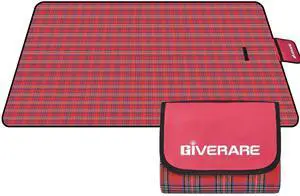 GIVERARE Picnic Beach Blanket, XL Sandfree Waterproof Outdoor Camping Blankets, Quick Drying Family Mat, Portable Extra Large Mats for Travel, Hiking, Music Festival, Lawn-Red GIVERARE Picnic Beach Blanket, XL Sandfree Waterproof Outdoor Camping Blankets, Quick Drying Family Mat, Portable Extra Large Mats for Travel, Hiking, Music Festival, Lawn-Red