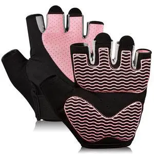 sunnex Workout Gloves for Women - Breathable Weight Lifting Gloves with Non-Slip Silicone Padding, Fingerless Gym Gloves for Cycling, Rowing, Pull Ups & Training (4 Sizes) sunnex Workout Gloves for Women - Breathable Weight Lifting Gloves with Non-Slip Silicone Padding, Fingerless Gym Gloves for Cycling, Rowing, Pull Ups & Training (4 Sizes)