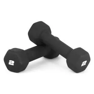 CAP Barbell 2 LB Neoprene Dumbbell Hand Weights - Pair | Black CAP Barbell 2 LB Neoprene Dumbbell Hand Weights - Pair | Black
