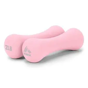 RBX Hand Weights, Neoprene Hand Weights for Home Workouts, Cardio & Strength Training, Home Gym Equipment (Light Pink, 4LB (2lb each)) RBX Hand Weights, Neoprene Hand Weights for Home Workouts, Cardio & Strength Training, Home Gym Equipment (Light Pink, 4LB (2lb each))