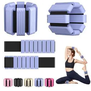 Pilates Wrist and Ankle Weights for Women - Adjustable Weighted Bangles for Men, 2 lbs Weighted Arm Bands Foot Leg Weights for Walking, Yoga, Training, Exercise, Running, Set of 2 (1LB Each) (Blue) Pilates Wrist and Ankle Weights for Women - Adjustable Weighted Bangles for Men, 2 lbs Weighted Arm Bands Foot Leg Weights for Walking, Yoga, Training, Exercise, Running, Set of 2 (1LB Each) (Blue)