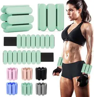 Adjustable Ankle Weights for Women Men,Wrist Weights set for Walking Running,1 Pair (1Lbs Each) Silicone Workout Weights for gym fitness, Jogging,yoga,pilates,strength training,physical therapy Adjustable Ankle Weights for Women Men,Wrist Weights set for Walking Running,1 Pair (1Lbs Each) Silicone Workout Weights for gym fitness, Jogging,yoga,pilates,strength training,physical therapy
