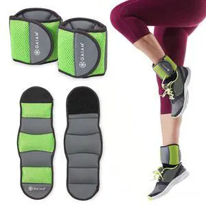 Gaiam Wrist and Ankle Weights, Wearable Bracelet to Strengthen, Tone & Sculpt, Adjustable Ankle Weights for Women & Men for Yoga, Dance, Pilates, Barre, Cardio, Home & Gym Use Gaiam Wrist and Ankle Weights, Wearable Bracelet to Strengthen, Tone & Sculpt, Adjustable Ankle Weights for Women & Men for Yoga, Dance, Pilates, Barre, Cardio, Home & Gym Use