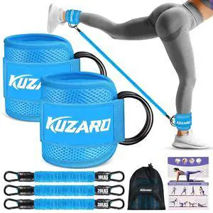 KUZARO Ankle Resistance Bands with Cuffs, Ankle Weights Bands for Working Out, Women Leg and Glutes Workout Equipment, Exercise Bands for Kickbacks, Butt and Booty Trainer, Home Gym Fitness Equipment KUZARO Ankle Resistance Bands with Cuffs, Ankle Weights Bands for Working Out, Women Leg and Glutes Workout Equipment, Exercise Bands for Kickbacks, Butt and Booty Trainer, Home Gym Fitness Equipment