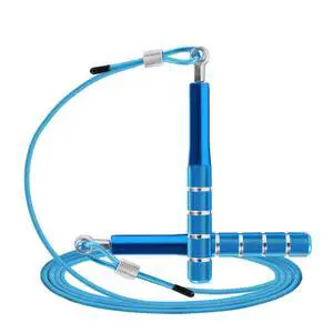 Jump Rope, Wastou Speed Jumping Rope for Training Fitness Exercise, Adjustable Adults Workout Skipping Rope for Men, Women, Kids, Girls (Blue) Jump Rope, Wastou Speed Jumping Rope for Training Fitness Exercise, Adjustable Adults Workout Skipping Rope for Men, Women, Kids, Girls (Blue)
