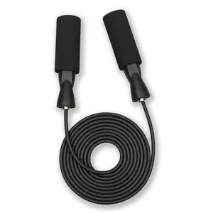 Jump Rope for Fitness, Adjustable PVC Exercise Rope with Comfortable Foam Handles and Tangle-Free Design, Ideal for Cardio, Boxing, Home Gym Workout and Training for Men and Women (Black) XYLsports Jump Rope for Fitness, Adjustable PVC Exercise Rope with Comfortable Foam Handles and Tangle-Free Design, Ideal for Cardio, Boxing, Home Gym Workout and Training for Men and Women (Black) XYLsports