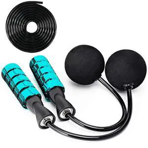 Coniflor 2-in-1 Cordless Jump Rope with Interchangeable Rope - Tangle-Free Design for woman & man, Ball Bearing & Foam Handles, Fast Cardio Workouts Indoor/Outdoor, Blue Coniflor 2-in-1 Cordless Jump Rope with Interchangeable Rope - Tangle-Free Design for woman & man, Ball Bearing & Foam Handles, Fast Cardio Workouts Indoor/Outdoor, Blue
