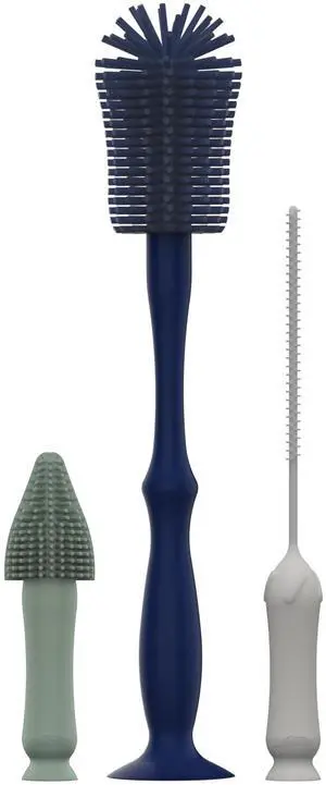 Dr. Brown's Silicone Cleaning Brush Set with Bottle, Spout, and Straw Brush, 3 Brushes to Clean Baby Bottles, Spouts, Nipples, and Straws, BPA Free 3-Pack Dr. Brown's Silicone Cleaning Brush Set with Bottle, Spout, and Straw Brush, 3 Brushes to Clean Baby Bottles, Spouts, Nipples, and Straws, BPA Free 3-Pack