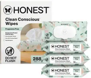 The Honest Company Hypoallergenic Multi-Use Baby Wipes for Sensitive Skin, Geo Mood, 288 Count The Honest Company Hypoallergenic Multi-Use Baby Wipes for Sensitive Skin, Geo Mood, 288 Count