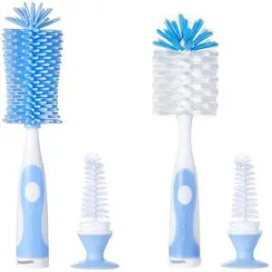 Chemimoso Multifunctional Cleaning Brush, Baby Bottle Brush, Bottle Brush Cleaner, Rotate The Suction Cup to Obtain The Small Bristle Brushes, Set Z, Blue, Silicone and Nylon Brush Chemimoso Multifunctional Cleaning Brush, Baby Bottle Brush, Bottle Brush Cleaner, Rotate The Suction Cup to Obtain The Small Bristle Brushes, Set Z, Blue, Silicone and Nylon Brush