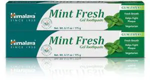 Himalaya Mint Fresh Gel Toothpaste, Fluoride Free to Reduce Plaque & Brighten Teeth, 6.17 oz, 2 Pack Himalaya Mint Fresh Gel Toothpaste, Fluoride Free to Reduce Plaque & Brighten Teeth, 6.17 oz, 2 Pack