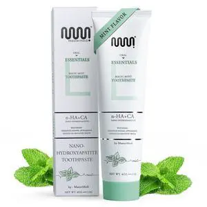 MasterMedi Nano Hydroxyapatite Toothpaste with Xylitol Fluoride & SLS Free, Remineralizing Formula for Whitening, Sensitive Teeth, Enamel Repair & Strength, Magic Mint, 4 oz (Pack of 1) MasterMedi Nano Hydroxyapatite Toothpaste with Xylitol Fluoride & SLS Free, Remineralizing Formula for Whitening, Sensitive Teeth, Enamel Repair & Strength, Magic Mint, 4 oz (Pack of 1)