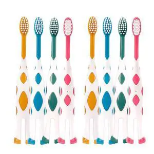 newrichbee 8 Packs Lovely Deer Kids Toothbrush for 2-8 Years newrichbee 8 Packs Lovely Deer Kids Toothbrush for 2-8 Years