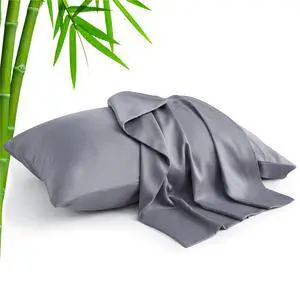 BEDELITE Cooling Pillow Cases for Hot Sleepers & Night Sweats, Rayon Derived from Bamboo, Grey Pillow Cases Queen Size of 2, Breathable and Silky Soft Envelope Pillowcases (20"x30") BEDELITE Cooling Pillow Cases for Hot Sleepers & Night Sweats, Rayon Derived from Bamboo, Grey Pillow Cases Queen Size of 2, Breathable and Silky Soft Envelope Pillowcases (20"x30")