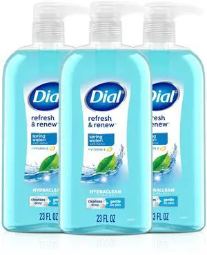 Dial Body Wash, 23 Fl Oz (Pack of 3), Hydraclean Complex & Vitamin E, Gentle Dial Body Wash, 23 Fl Oz (Pack of 3), Hydraclean Complex & Vitamin E, Gentle