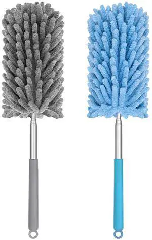 TIMIVO Mini Duster for Cleaning, 360° Bendable Hand Dusters with Extension Pole, Washable Small Duster for Car Interior, Office, Furniture TIMIVO Mini Duster for Cleaning, 360° Bendable Hand Dusters with Extension Pole, Washable Small Duster for Car Interior, Office, Furniture