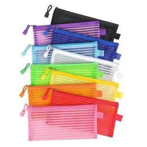 Tamaki 10 Pack Zipper Mesh Pouch Pencil Pouch Multicolor Pen Bag Multipurpose for Office Supplies Travel Storage Bags, 10 Colors Tamaki 10 Pack Zipper Mesh Pouch Pencil Pouch Multicolor Pen Bag Multipurpose for Office Supplies Travel Storage Bags, 10 Colors