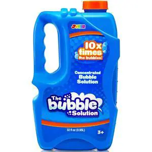 JOYIN 32 OZ Concentrated Bubble Solution for Bubble Machines (Up to 2.5 Gallons), Concentrated Solution Refills for Machine, Wands, Blower, Easter, Kids, Parties JOYIN 32 OZ Concentrated Bubble Solution for Bubble Machines (Up to 2.5 Gallons), Concentrated Solution Refills for Machine, Wands, Blower, Easter, Kids, Parties