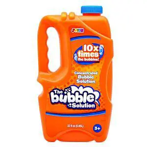 JOYIN 32 OZ Concentrated Bubble Solution for Bubble Machines (Up to 2.5 Gallons), Concentrated Solution Refills for Machine, Wands, Blower, Easter, Kids, Parties JOYIN 32 OZ Concentrated Bubble Solution for Bubble Machines (Up to 2.5 Gallons), Concentrated Solution Refills for Machine, Wands, Blower, Easter, Kids, Parties