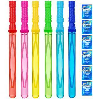JOYIN 14.6 Big Bubble Wands for Kids, 6 PCS Bubble Wand with Refill Solution for Summer Toy Party Favor, Outdoors Toy Activity, Easter Basket Stuffers, Birthday Gift JOYIN 14.6 Big Bubble Wands for Kids, 6 PCS Bubble Wand with Refill Solution for Summer Toy Party Favor, Outdoors Toy Activity, Easter Basket Stuffers, Birthday Gift