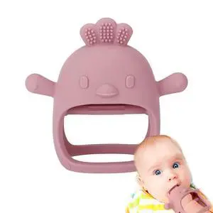 Socub Silicone Baby Teether Toys for Infants 3-6 6-12 Months, BPA Free Anti-Drop Silicone Mitten Teething Toy, Baby Chew Toys for Sucking Needs, Newborn Essentials & Baby Shower Gifts Girls(Dark Pink) Socub Silicone Baby Teether Toys for Infants 3-6 6-12 Months, BPA Free Anti-Drop Silicone Mitten Teething Toy, Baby Chew Toys for Sucking Needs, Newborn Essentials & Baby Shower Gifts Girls(Dark Pink)