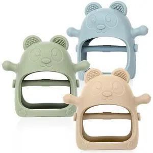 Eascrozn Baby Teething Toys for Infants 3+ Months Set of 3, Easy to Hold Silicone Teething Mitten with Soft Textures for Sensory Exploration and Teething Pain Relief, Baby Chew Toys for Sucking Needs Eascrozn Baby Teething Toys for Infants 3+ Months Set of 3, Easy to Hold Silicone Teething Mitten with Soft Textures for Sensory Exploration and Teething Pain Relief, Baby Chew Toys for Sucking Needs