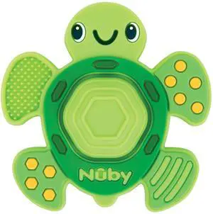 Nuby Teethe N' Pop Sensory Play Teether - Baby Teething Toy - 3+ Months - Turtle Nuby Teethe N' Pop Sensory Play Teether - Baby Teething Toy - 3+ Months - Turtle