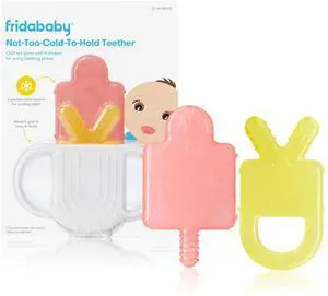 Frida Baby Silicone Teething Toys, 4-in-1 Teether for Babies & Infants, Teething Relief for 0-18 Months, Not-Too-Cold-to-Hold Baby Teether, BPA-Free Frida Baby Silicone Teething Toys, 4-in-1 Teether for Babies & Infants, Teething Relief for 0-18 Months, Not-Too-Cold-to-Hold Baby Teether, BPA-Free
