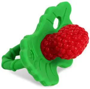 RaZbaby RaZberry Silicone Baby Teether Toy - Berrybumps Soothe Babies Sore Gums - Infant Teething Toy - Hands Free Design - BPA Free - Easy-to-Hold Design - Teething Relief Pacifier - Fruit Shape/Red RaZbaby RaZberry Silicone Baby Teether Toy - Berrybumps Soothe Babies Sore Gums - Infant Teething Toy - Hands Free Design - BPA Free - Easy-to-Hold Design - Teething Relief Pacifier - Fruit Shape/Red
