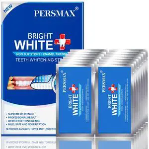 PERSMAX Teeth Whitening Strips 14 Treatment, 28 Non-Slip Strips PERSMAX Teeth Whitening Strips 14 Treatment, 28 Non-Slip Strips