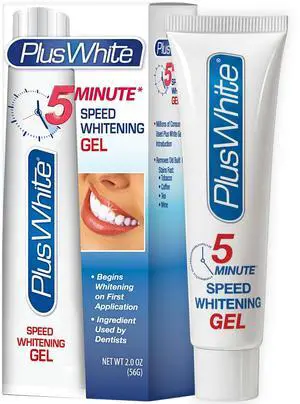 Plus White Speed Whitening Gel - Works in 5 Minutes - Professional Teeth Whitening w/Dentist Approved Ingredient (2 oz) Plus White Speed Whitening Gel - Works in 5 Minutes - Professional Teeth Whitening w/Dentist Approved Ingredient (2 oz)